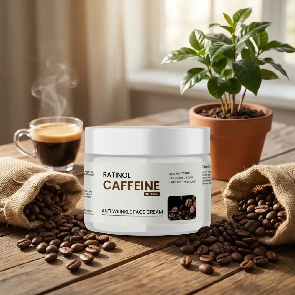 Ratinol caffeine anti wrinkle cream