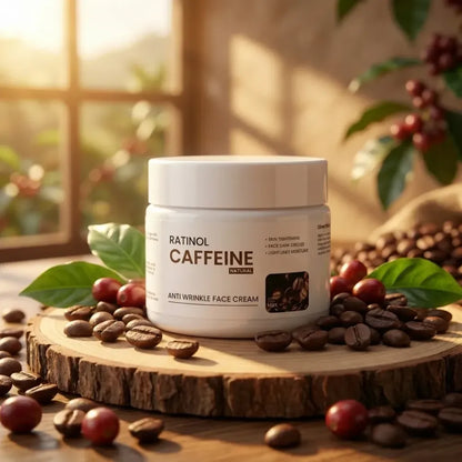 Ratinol caffeine anti wrinkle cream
