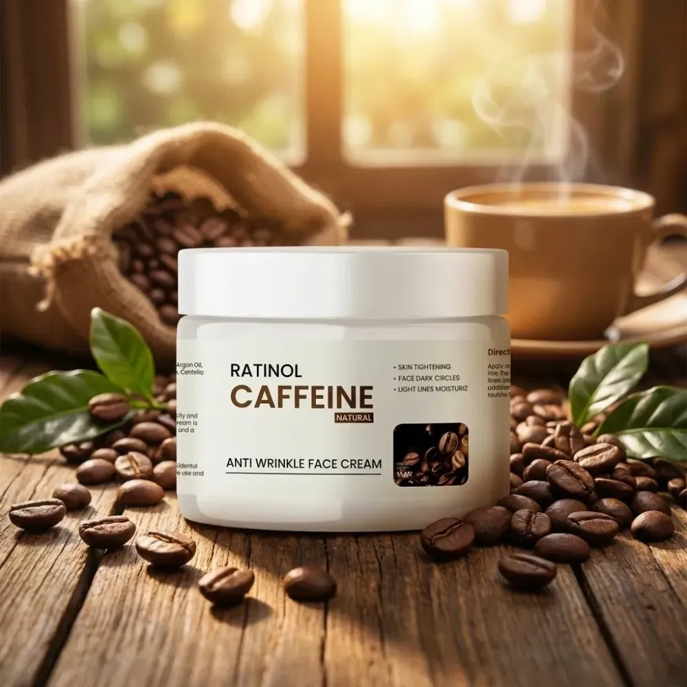 Ratinol caffeine anti wrinkle cream