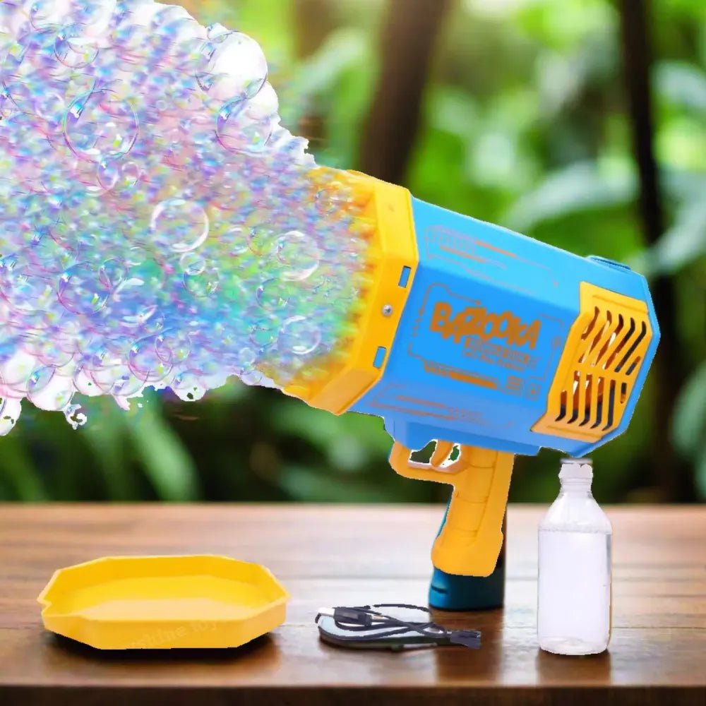 Rechargeable bubble blaster gun