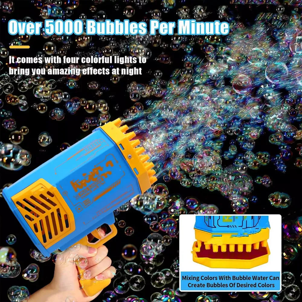 Rechargeable bubble blaster gun - toys