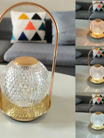Rechargeable Crystal Table Lamp