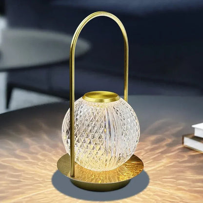 Rechargeable crystal table lamp - home improvement