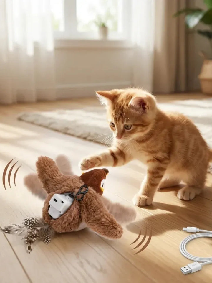 Rechargeable Flapping Cat Toy