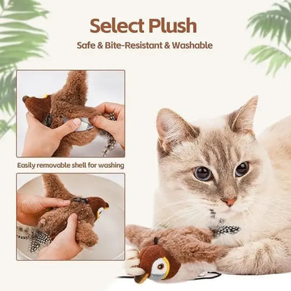 Rechargeable flapping cat toy