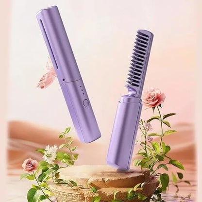 Rechargeable hot comb straightener
