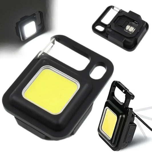 Rechargeable keychain flashlight - travel