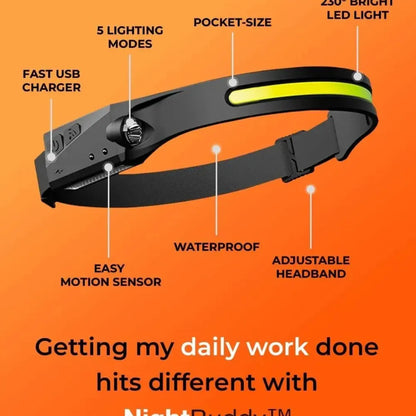 Rechargeable led camping headlamp