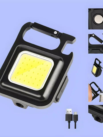 Rechargeable Mini Flashlight Keychain
