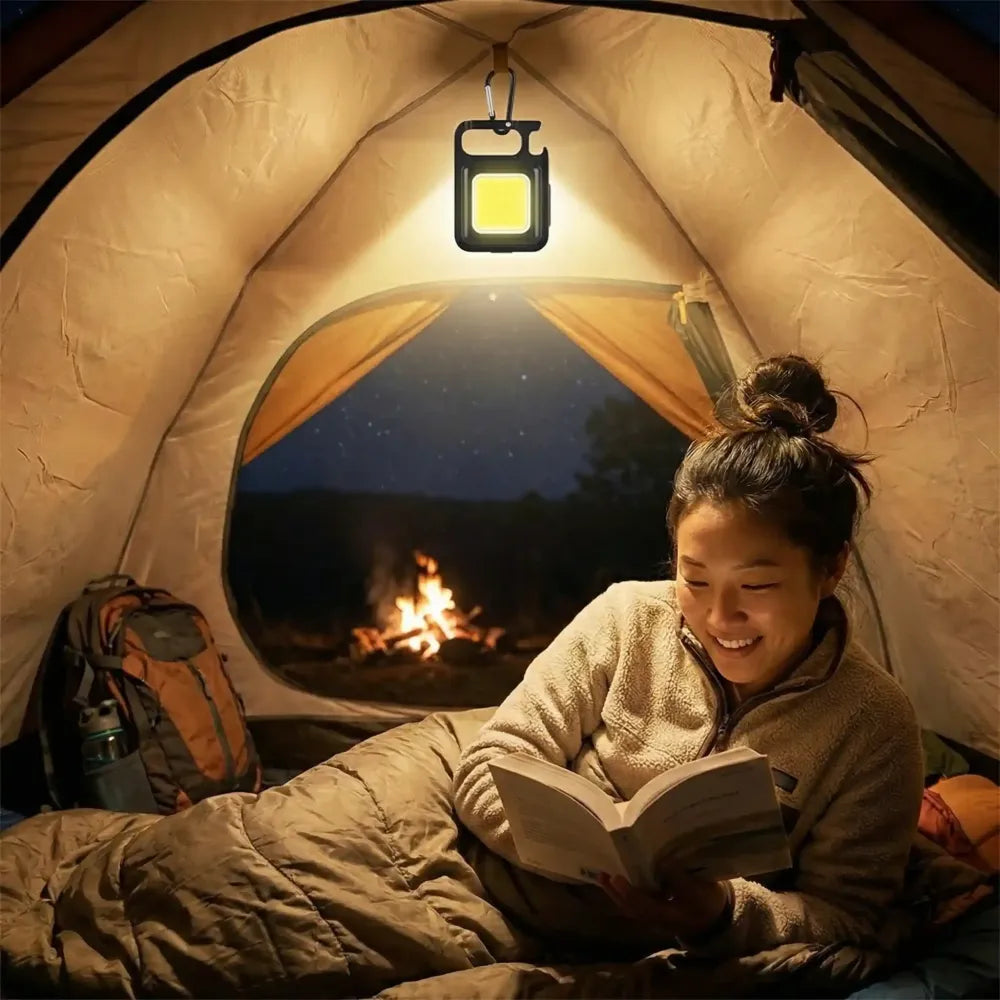 Rechargeable mini flashlight keychain - home essentials