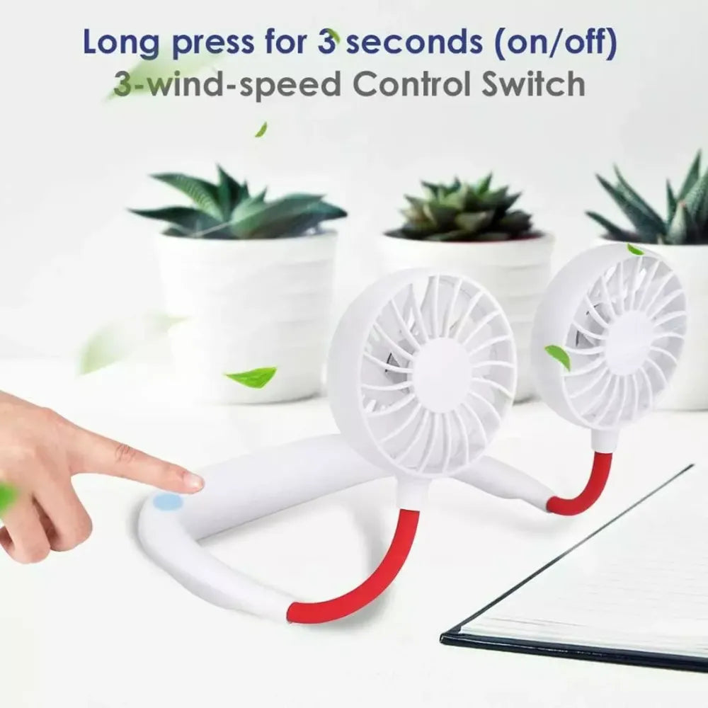 Rechargeable neck fan
