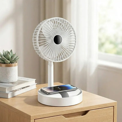 Rechargeable table fan twin-pack