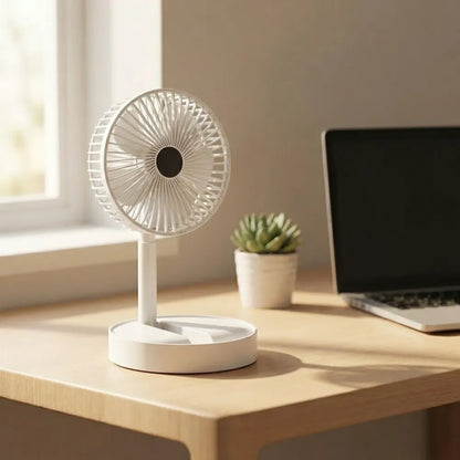 Rechargeable table fan twin-pack
