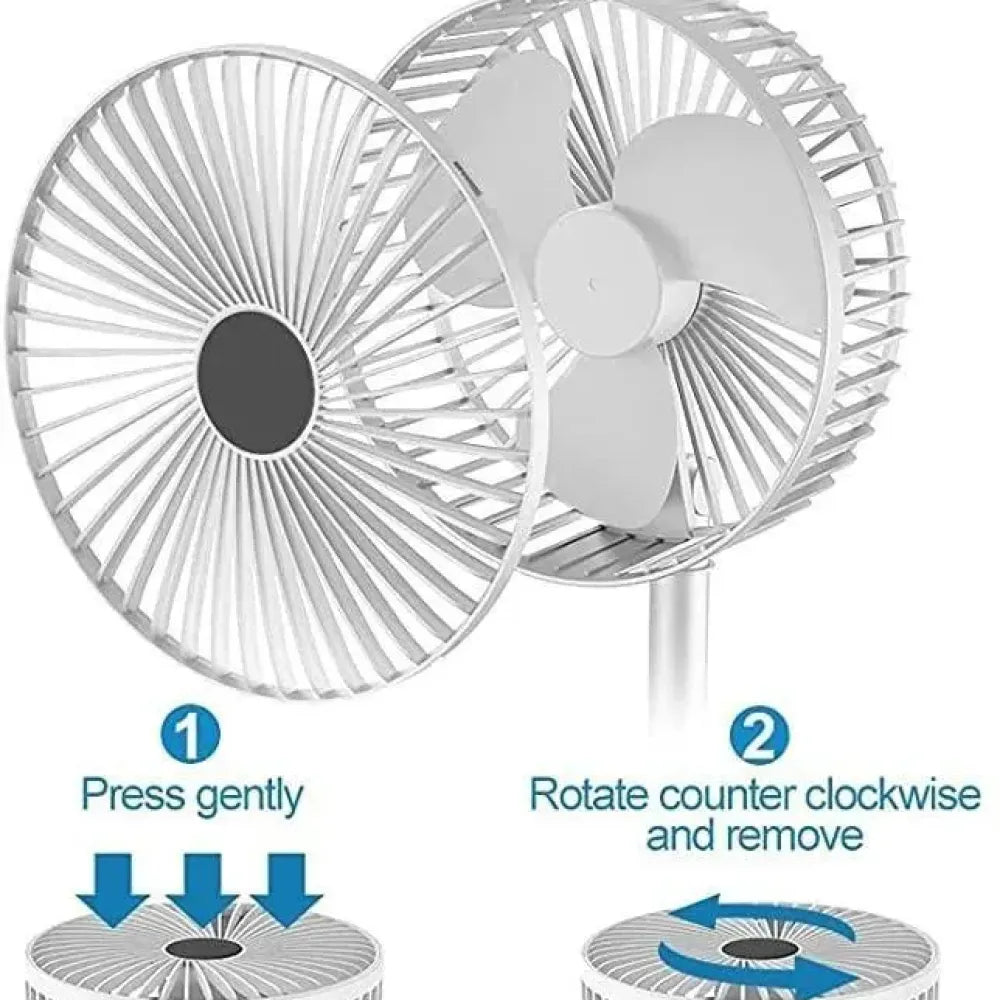 Rechargeable table/wall fan