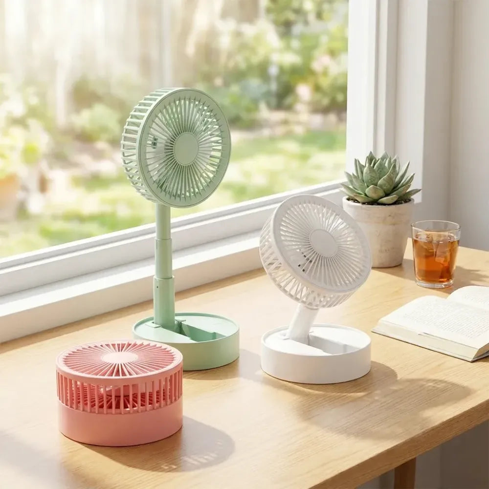 Rechargeable table/wall fan