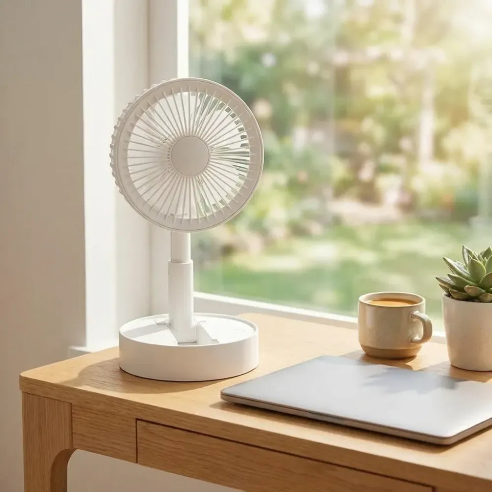Rechargeable table/wall fan