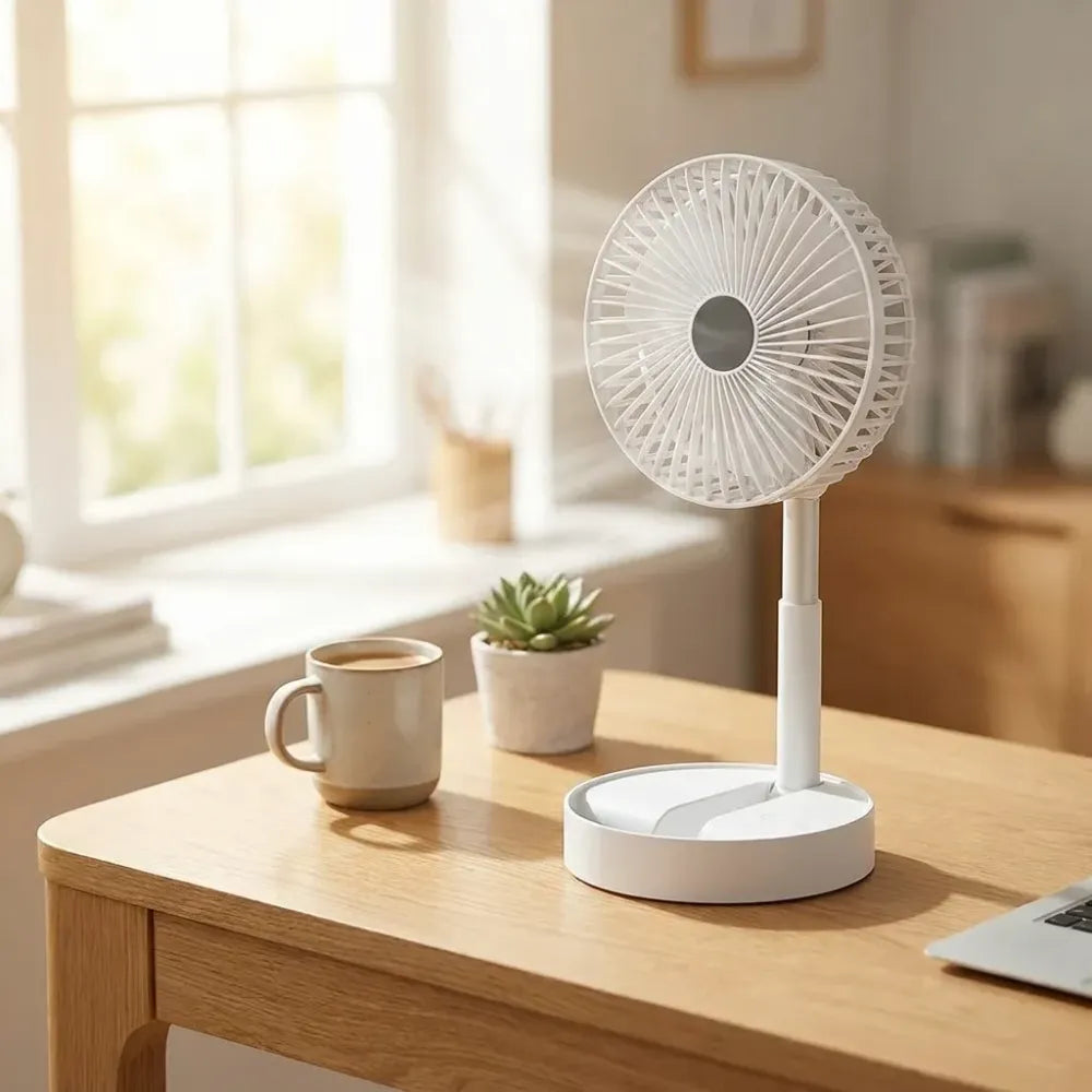 Rechargeable table/wall fan