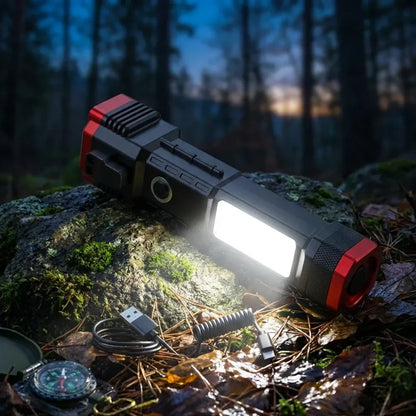 Rechargeable torch led flashlight