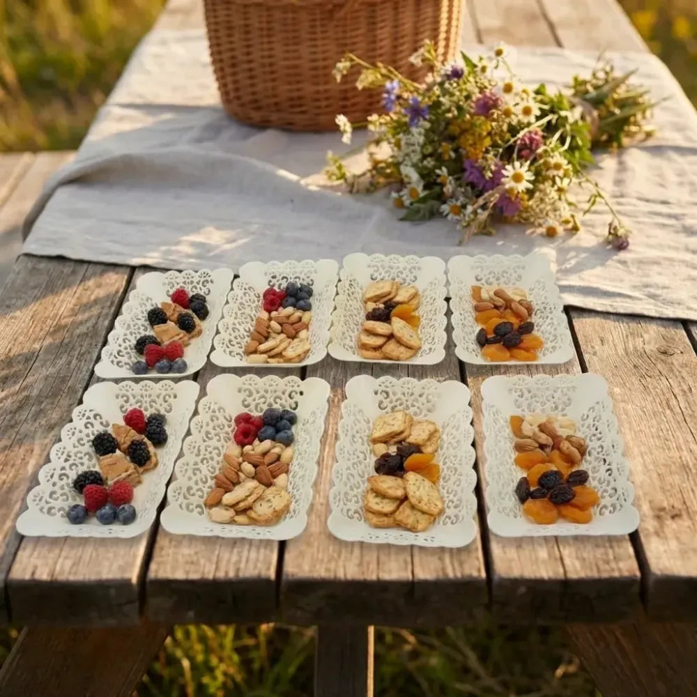 Rectangle plastic serving trays - home & kitchen