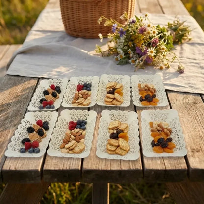 Rectangle plastic serving trays - home & kitchen