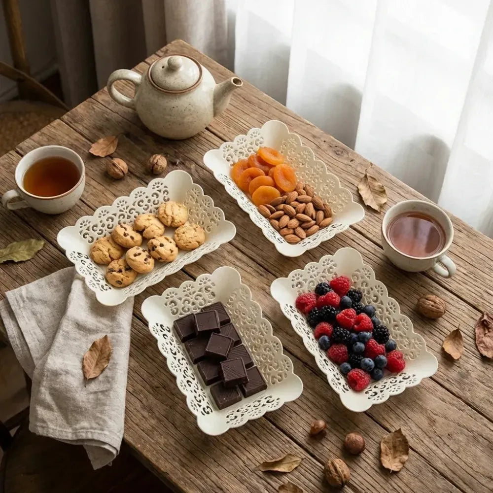 Rectangle plastic serving trays - home & kitchen