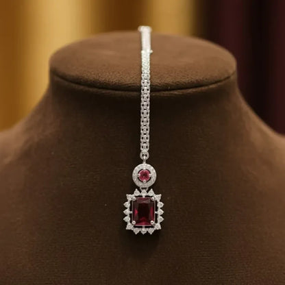 Red radiance necklace set - jeweller set