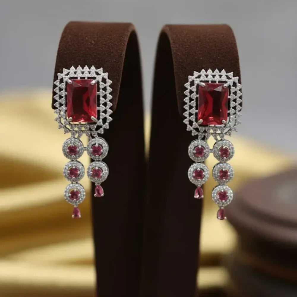 Red radiance necklace set - jeweller set