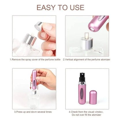 Refillable pocket perfume for women