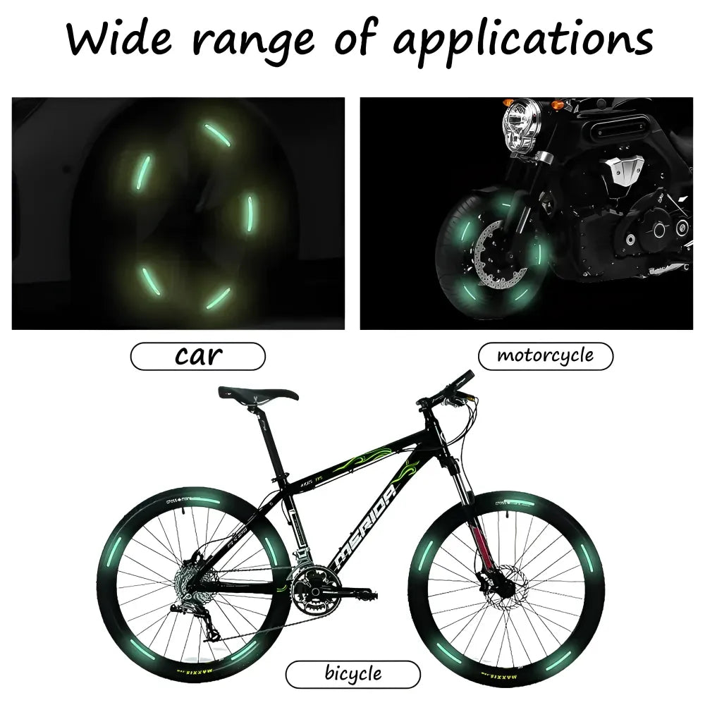 Reflective car wheel stickers - automotive