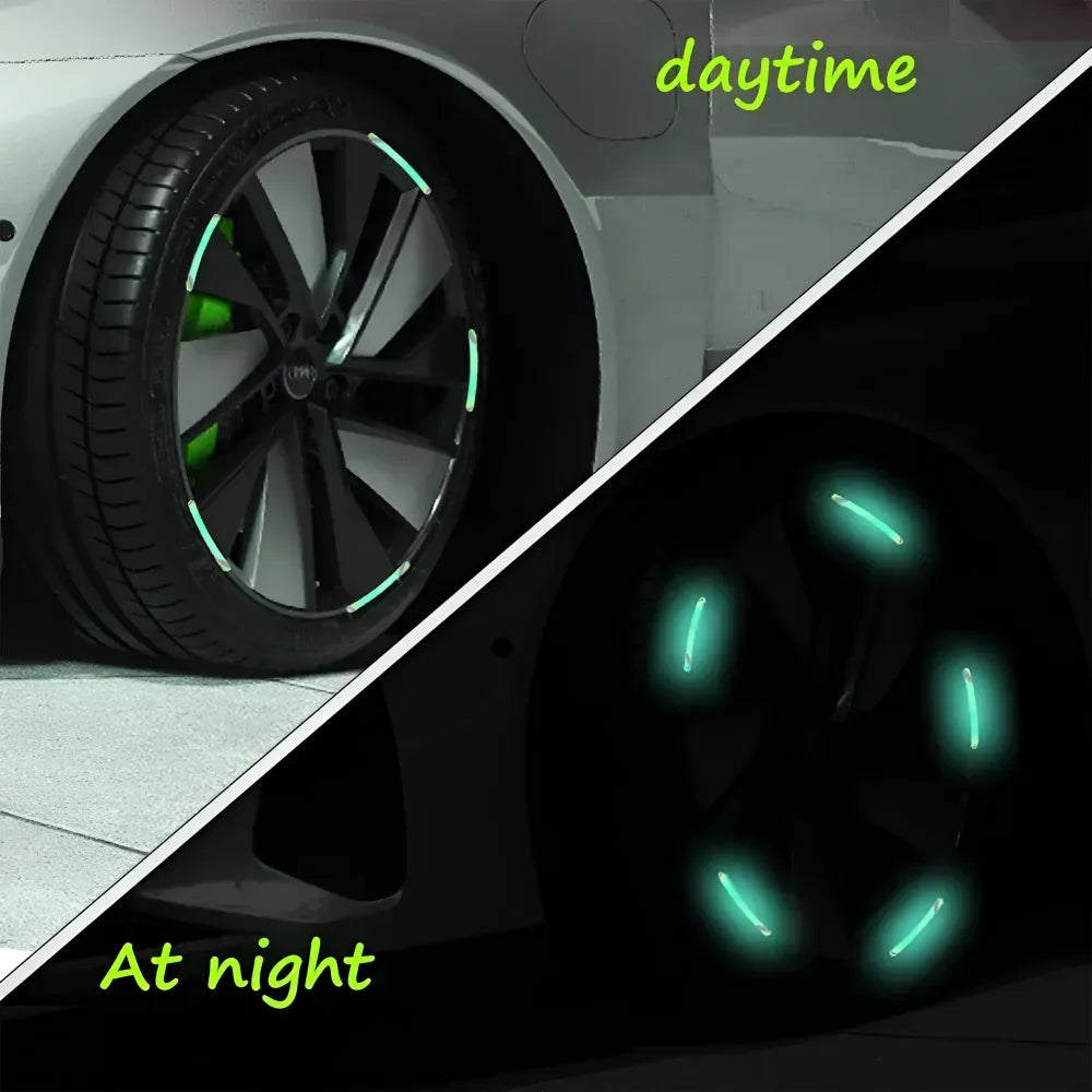Reflective car wheel stickers - automotive