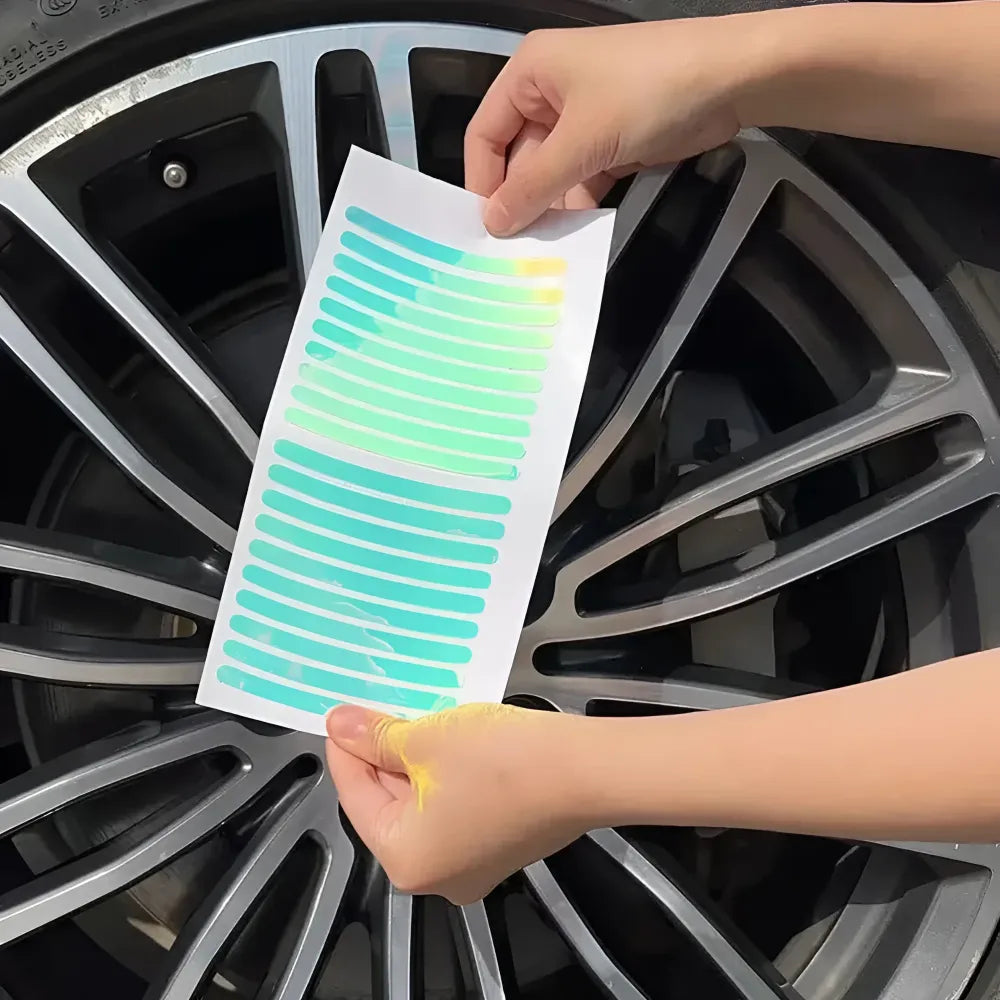Reflective car wheel stickers - automotive