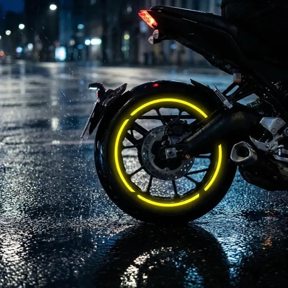Reflective tyre & body stickers – 18 stripes
