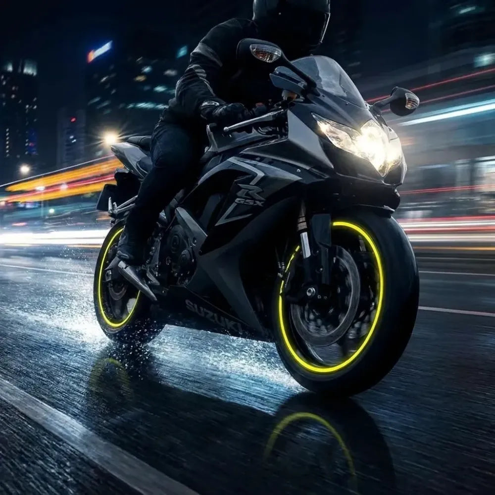 Reflective tyre & body stickers – 18 stripes