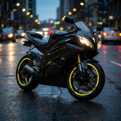 Reflective tyre & body stickers – 18 stripes
