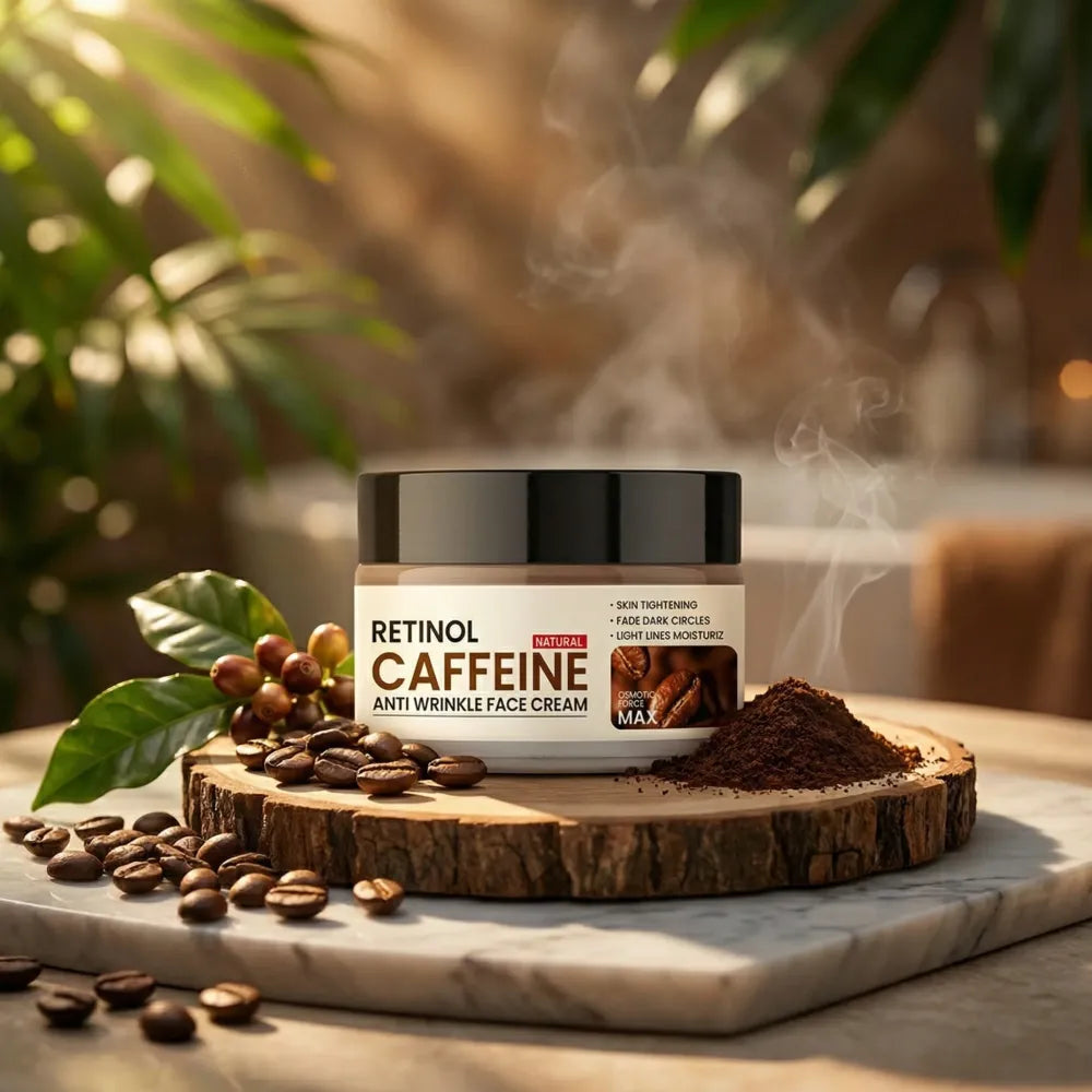 Retinol caffeine anti wrinkle face cream