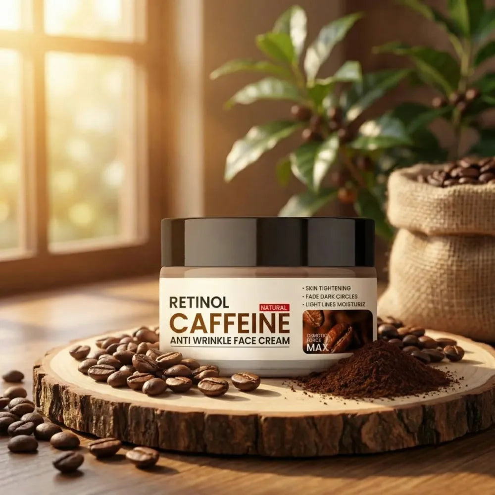 Retinol caffeine anti wrinkle face cream