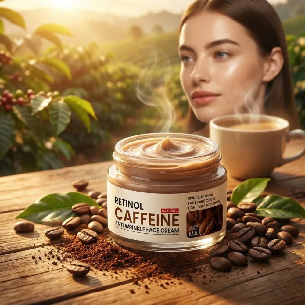 Retinol caffeine anti wrinkle face cream