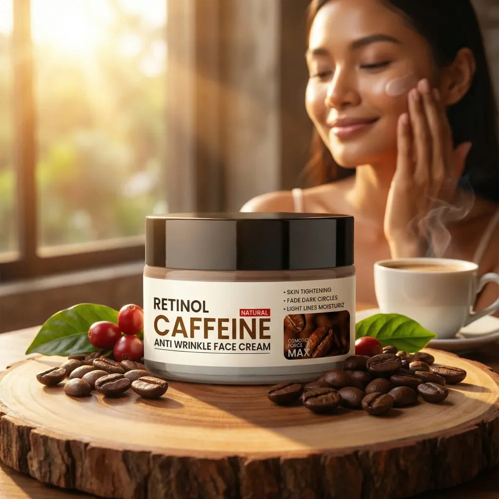 Retinol caffeine anti wrinkle face cream