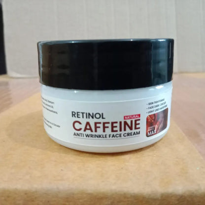Retinol caffeine anti wrinkle face cream