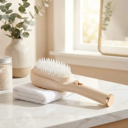 Retractable bristle scalp comb