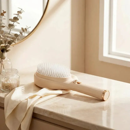 Retractable bristle scalp comb