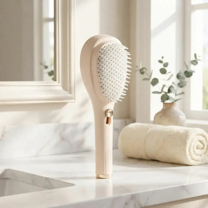 Retractable bristle scalp comb