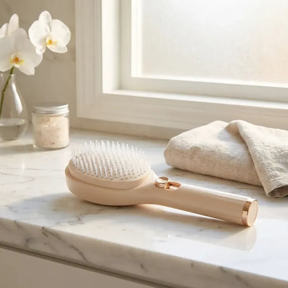 Retractable bristle scalp comb