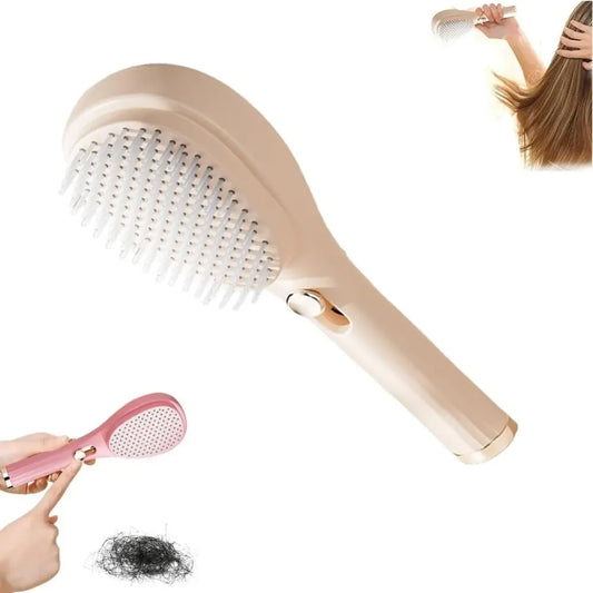 Retractable bristle scalp comb