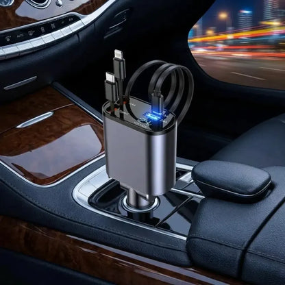 Retractable car charger