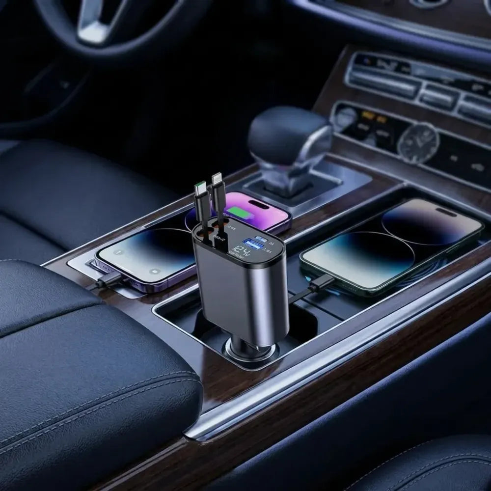 Retractable car charger