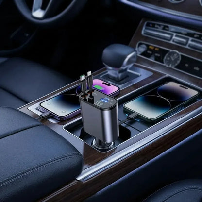 Retractable car charger