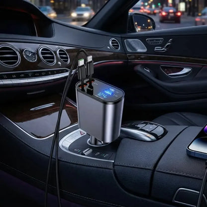 Retractable car charger