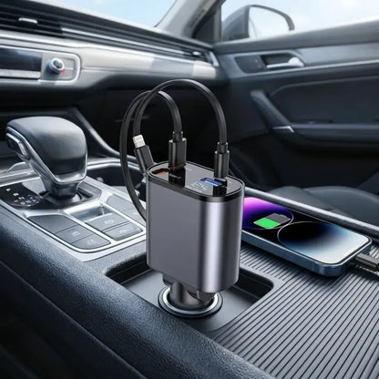 Retractable car charger