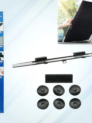 Retractable Long Foldable Windshield Sun Shade For Car (1 Set)